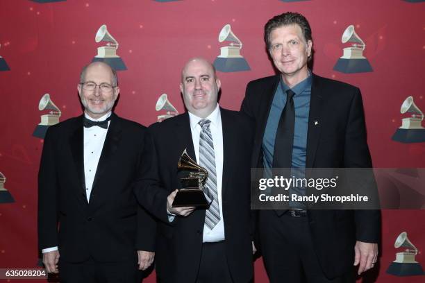 Engineers David Williams, Mark Donahue, Fred Vogler at the Premiere Ceremony during the 59th GRAMMY Awards at Microsoft Theater on February 12, 2017...