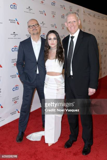Will Tanous, Executive Vice President of Communications for Universal Music Group, Singer Bea Miller and Ken Bunt, President of Disney Music Group...