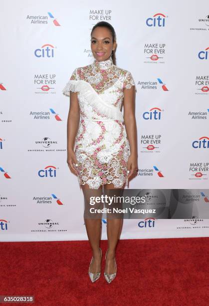 Actress Lyndie Greenwood arrives at Universal Music Group 2017 Grammy after party presented by American Airlines and Citi at the Ace Hotel on...