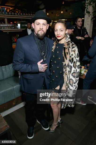 Recording artist Joel Madden of Good Charlotte and fashion designer Nicole Richie at a celebration of music with Republic Records, in partnership...