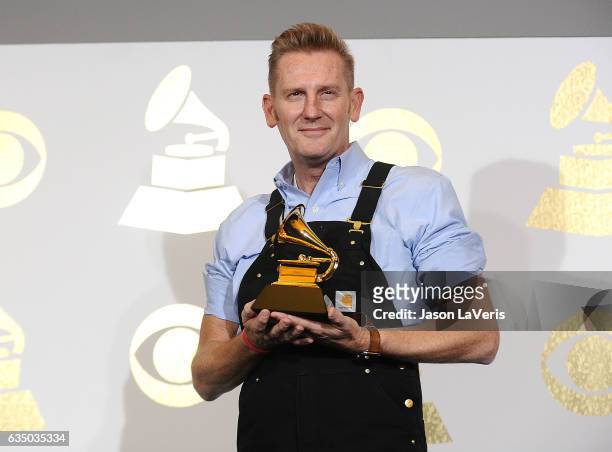 Rory Lee Feek poses in the press room at the 59th GRAMMY Awards at Staples Center on February 12, 2017 in Los Angeles, California.