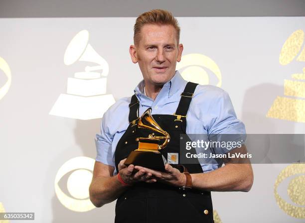 Rory Lee Feek poses in the press room at the 59th GRAMMY Awards at Staples Center on February 12, 2017 in Los Angeles, California.