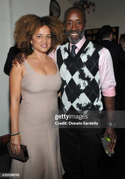 Actor Don Cheadle and Bridgid Coulter attend GQ and Chance The Rapper Celebrate the Grammys in Partnership with YouTube at Chateau Marmont on...