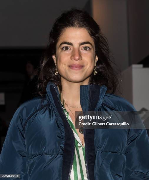 Author and fashion blogger Leandra Medine is seen arriving to Prabal Gurung collection during, New York Fashion Week: The Shows at Gallery 1,...