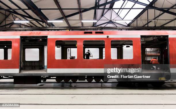 Neumuenster, Germany A wagon will be repaired at the railway plant in Neumuenster on February 07, 2017 in Neumuenster, Germany.