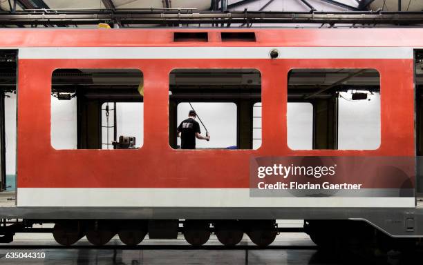 Neumuenster, Germany A wagon will be repaired at the railway plant in Neumuenster on February 07, 2017 in Neumuenster, Germany.