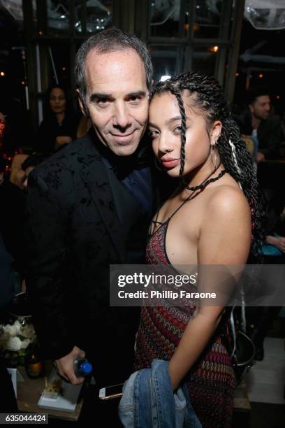 Of Republic Records Monte Lipman and Singer Kiana Brown at a celebration of music with Republic Records, in partnership with Absolut and Pryma, at...