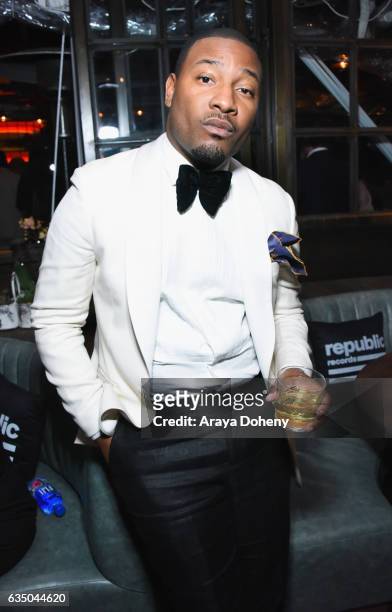 Kobie Randolph at a celebration of music with Republic Records, in partnership with Absolut and Pryma, at Catch LA on February 12, 2017 in West...