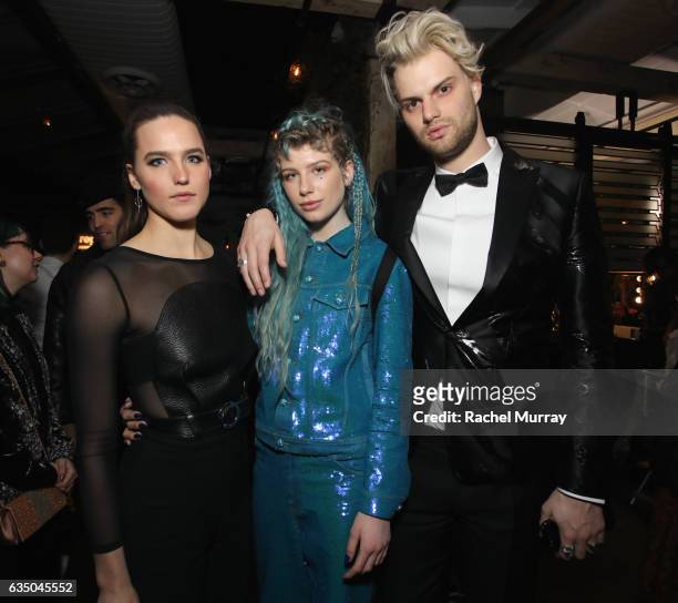 Sophie Hawley-Weld, Charlie Barker, and Tucker Halpern at a celebration of music with Republic Records, in partnership with Absolut and Pryma, at...