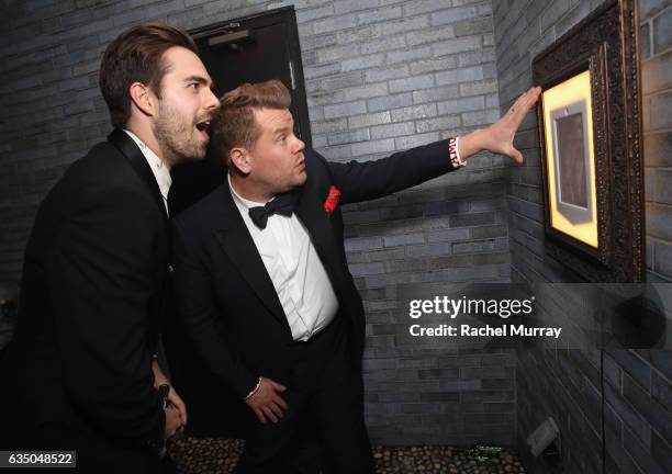 Tv personality James Corden at a celebration of music with Republic Records, in partnership with Absolut and Pryma, at Catch LA on February 12, 2017...