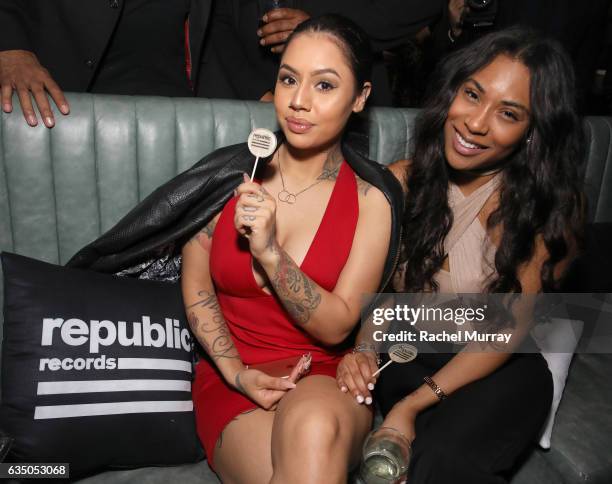 Guests at a celebration of music with Republic Records, in partnership with Absolut and Pryma, at Catch LA on February 12, 2017 in West Hollywood,...