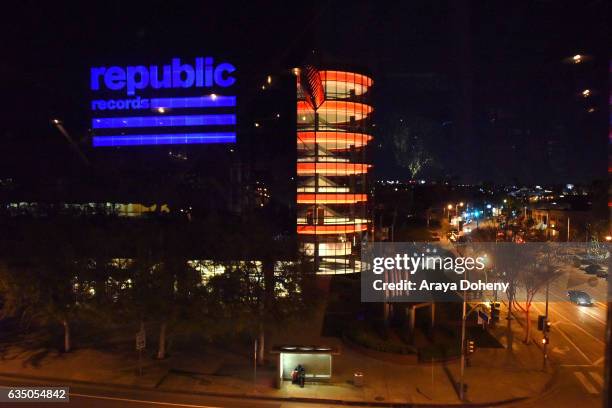 View of Pacific Design Center at a celebration of music with Republic Records, in partnership with Absolut and Pryma, at Catch LA on February 12,...