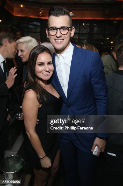 Stanaj and guest at a celebration of music with Republic Records, in partnership with Absolut and Pryma, at Catch LA on February 12, 2017 in West...