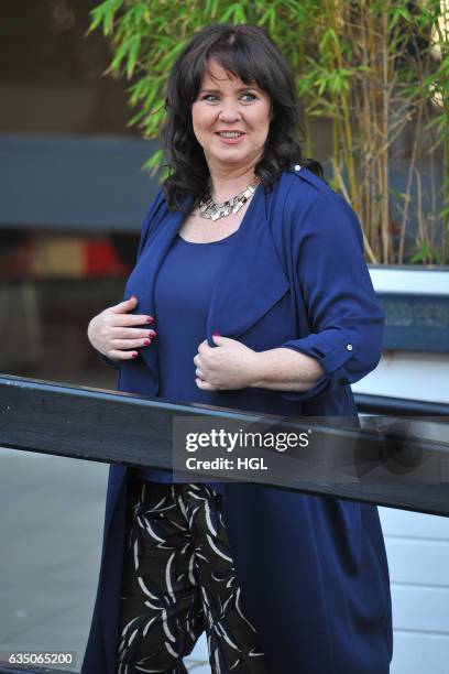 Loose Women presenter Coleen Nolan seen at the ITV Studios on February 13, 2017 in London, England.