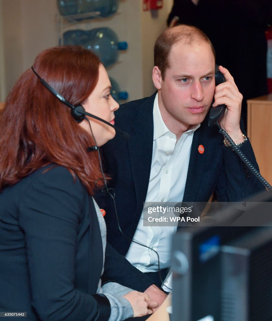The Duke Of Cambridge Launches The Centrepoint Helpline