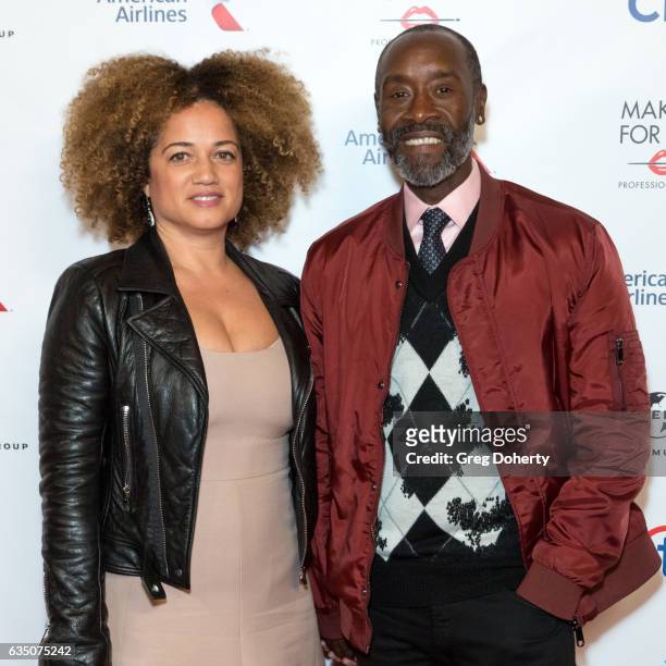 Actress Don Cheadle and his wife Bridgid Coulter attend the Universal Music Group's 2017 GRAMMY After Party at The Theatre at Ace Hotel on February...