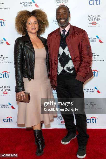 Actress Don Cheadle and his wife Bridgid Coulter attend the Universal Music Group's 2017 GRAMMY After Party at The Theatre at Ace Hotel on February...