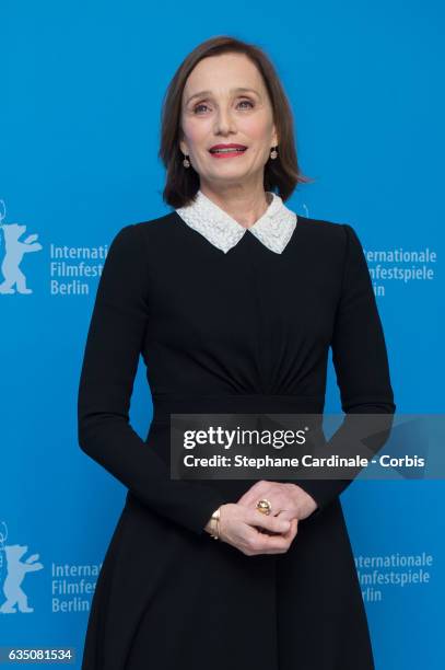 Actress Kristin Scott Thomas attends the 'The Party' photo call during the 67th Berlinale International Film Festival Berlin at Grand Hyatt Hotel on...