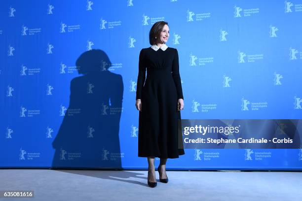 Actress Kristin Scott Thomas attends the 'The Party' photo call during the 67th Berlinale International Film Festival Berlin at Grand Hyatt Hotel on...