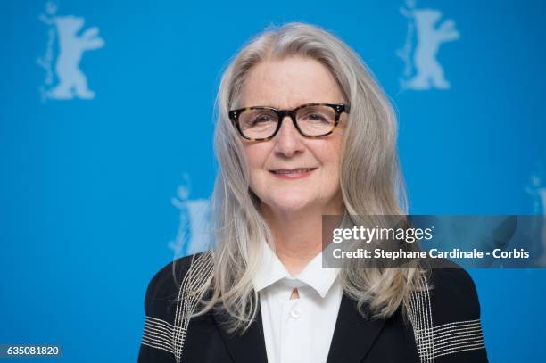 Director Sally Potter attends the 'The Party' photo call during the 67th Berlinale International Film Festival Berlin at Grand Hyatt Hotel on...