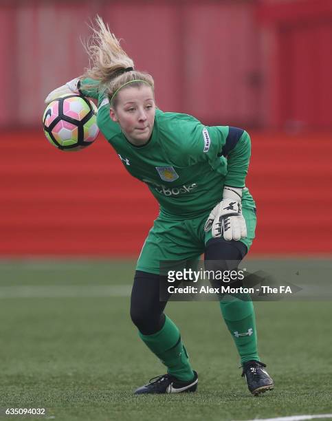 Chloe Beattie of Aston Villa during the WSL 2 match between Aston Villa Ladies and Watford Ladies at The Lamb Ground on February 12, 2017 in...
