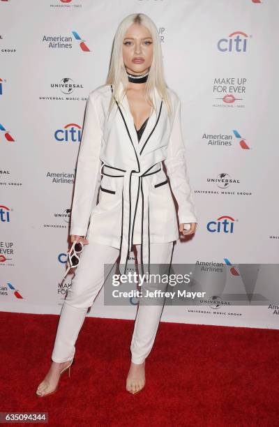 Singer Alice Chater arrives at the Universal Music Group's 2017 GRAMMY After Party at The Theatre at Ace Hotel on February 12, 2017 in Los Angeles,...