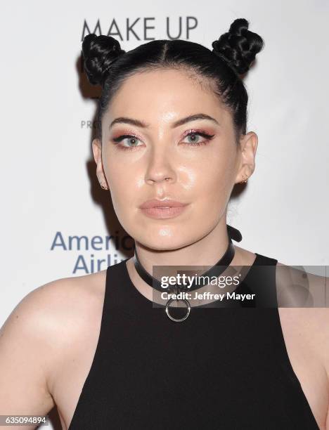 Musician Bishop Briggs arrives at the Universal Music Group's 2017 GRAMMY After Party at The Theatre at Ace Hotel on February 12, 2017 in Los...