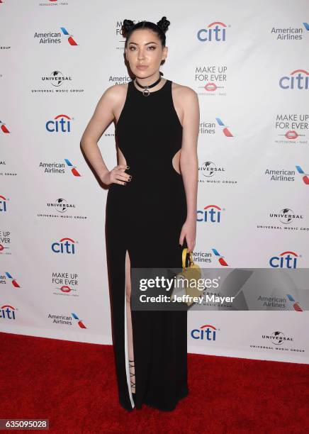 Musician Bishop Briggs arrives at the Universal Music Group's 2017 GRAMMY After Party at The Theatre at Ace Hotel on February 12, 2017 in Los...