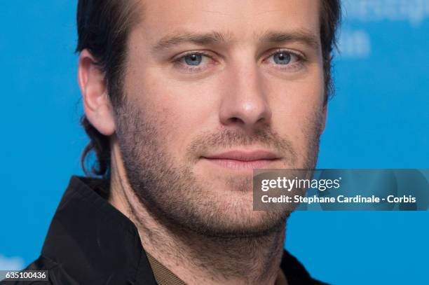 Actor Armie Hammer attends the 'Call Me by Your Name' photo call during the 67th Berlinale International Film Festival Berlin at Grand Hyatt Hotel on...