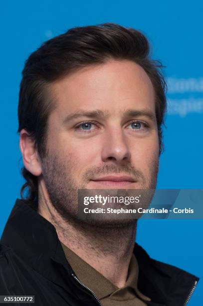 Actor Armie Hammer attends the 'Call Me by Your Name' photo call during the 67th Berlinale International Film Festival Berlin at Grand Hyatt Hotel on...