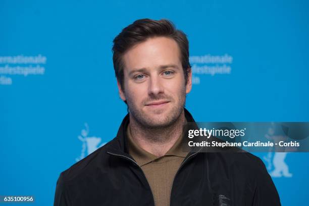 Actor Armie Hammer attends the 'Call Me by Your Name' photo call during the 67th Berlinale International Film Festival Berlin at Grand Hyatt Hotel on...