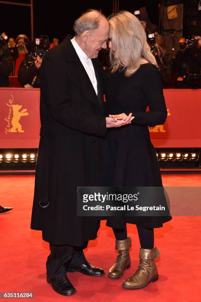 Actor Bruno Ganz and director and screenwriter Sally Potter attend the 'The Party' premiere during the 67th Berlinale International Film Festival...