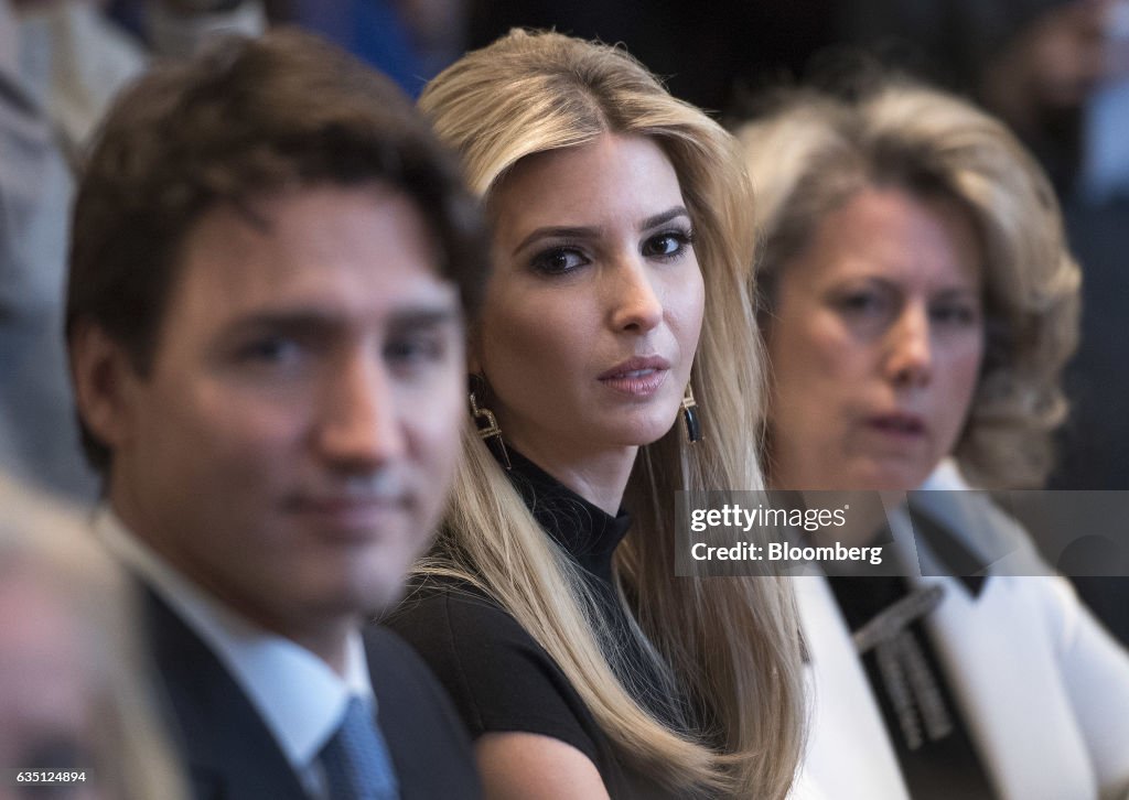President Trump Participates In Roundtable Discussion With Prime Minister Trudeau