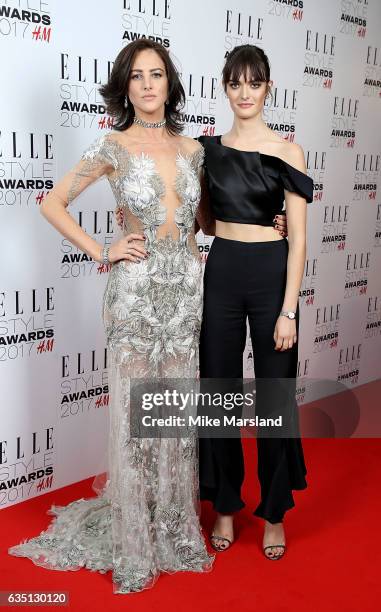 Eliza Cummings and Sam Rollinson attend the Elle Style Awards 2017 on February 13, 2017 in London, England.