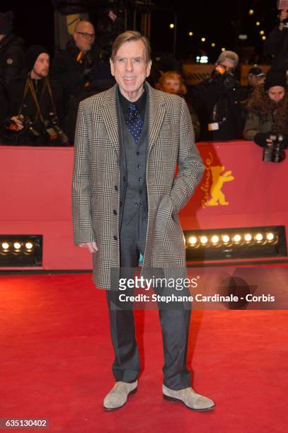 Actor Timothy Spall attends the 'The Party' premiere during the 67th Berlinale International Film Festival Berlin at Berlinale Palace on February 13,...
