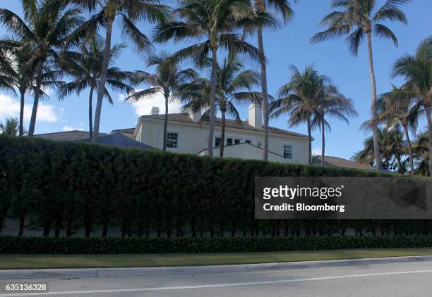 The home of Steve Schwarzman stands in Palm Beach, Florida, U.S., on Saturday, Feb. 11, 2017. There were camels in the sand, a gondolier in the pool...