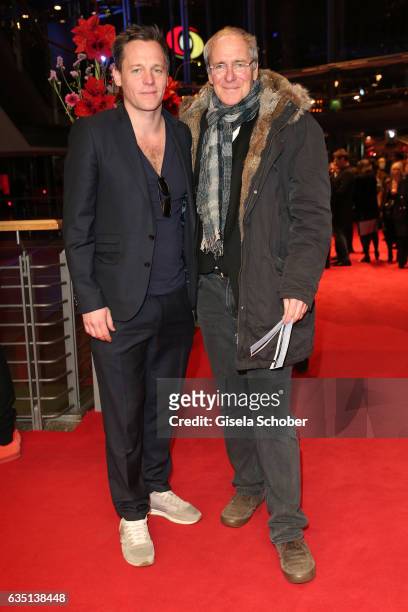 Actors Johannes Zirner and August Zirner attend the 'The Party' premiere during the 67th Berlinale International Film Festival Berlin at Berlinale...