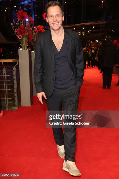 Johannes Zirner attends the 'The Party' premiere during the 67th Berlinale International Film Festival Berlin at Berlinale Palace on February 13,...