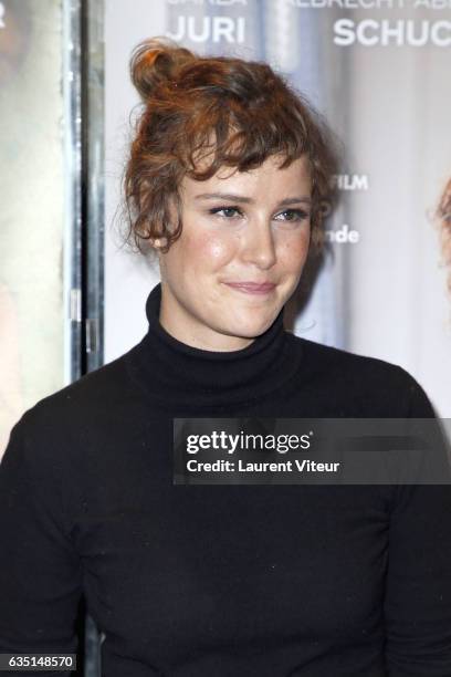 Actress Carla Juri attends "Paula" Paris Premiere at UGC Cine Cite des Halles on February 13, 2017 in Paris, France.