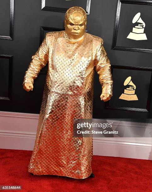 Gnarly Davidson, CeeLo Green arrives at the 59th GRAMMY Awards on February 12, 2017 in Los Angeles, California.