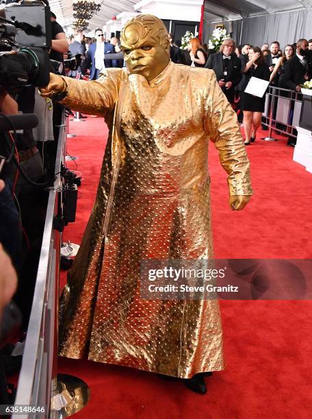 Gnarly Davidson, CeeLo Green arrives at the 59th GRAMMY Awards on February 12, 2017 in Los Angeles, California.