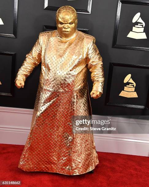 Gnarly Davidson, CeeLo Green arrives at the 59th GRAMMY Awards on February 12, 2017 in Los Angeles, California.