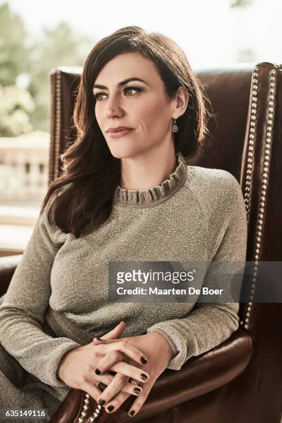 Maggie Siff from Showtime's 'Billions' poses in the Getty Images Portrait Studio at the 2017 Winter Television Critics Association press tour at the...