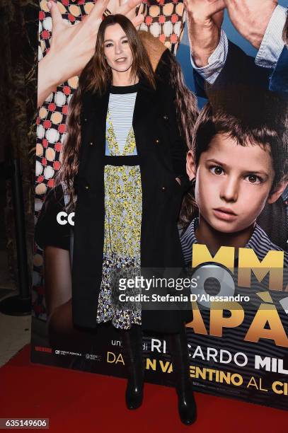 Actress Stefania Rocca attends 'Mamma o Papa' premiere on February 13, 2017 in Milan, Italy.