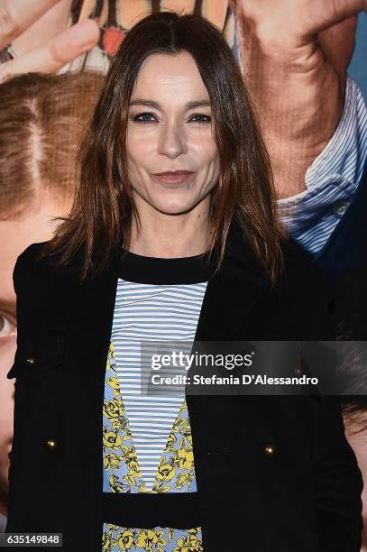 Actress Stefania Rocca attends 'Mamma o Papa' premiere on February 13, 2017 in Milan, Italy.