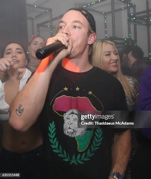 Diplo DJs at The Friends Keep Secrets Grammy After Party on February 12, 2017 in Beverly Hills, California.