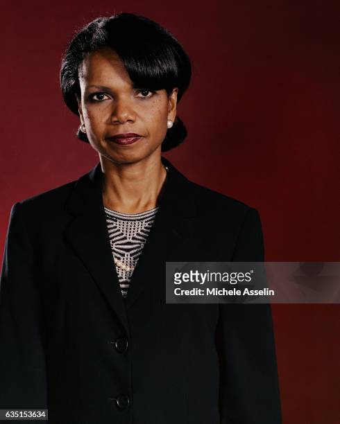 National Security Advisor Condoleezza Rice poses for a portrait in 2002 in Washington, DC.