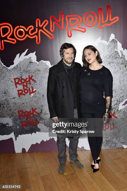 Guillaume Canet and Marion Cotillard attend the "Rock'N Roll" Premiere at Cinema Pathe Beaugrenelle on February 13, 2017 in Paris, France.