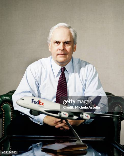 Federal Express Founder and CEO Fred Smith is photographed for Spec on January 29, 2002 in Memphis, Tennessee.