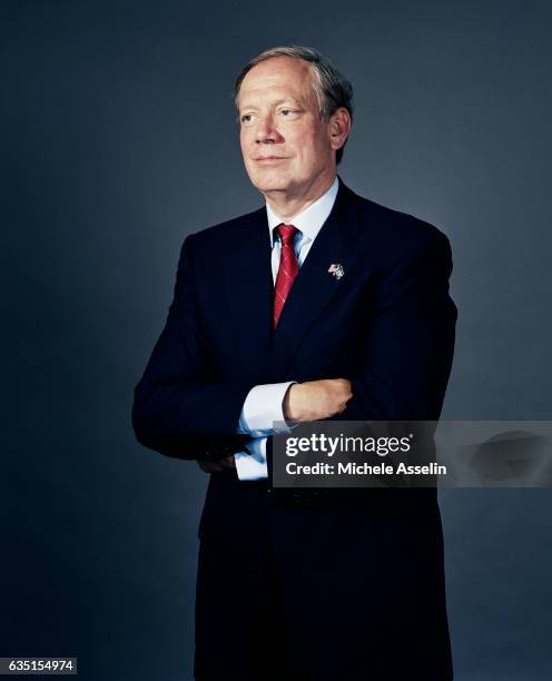 New York Governor George Pataki is photographed for New York Magazine on in 2004 in New York City.